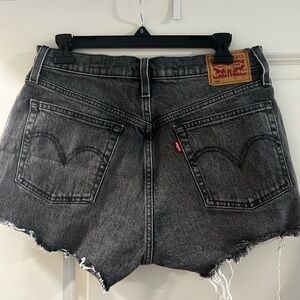 Levi's 501 Black Denim Shorts
